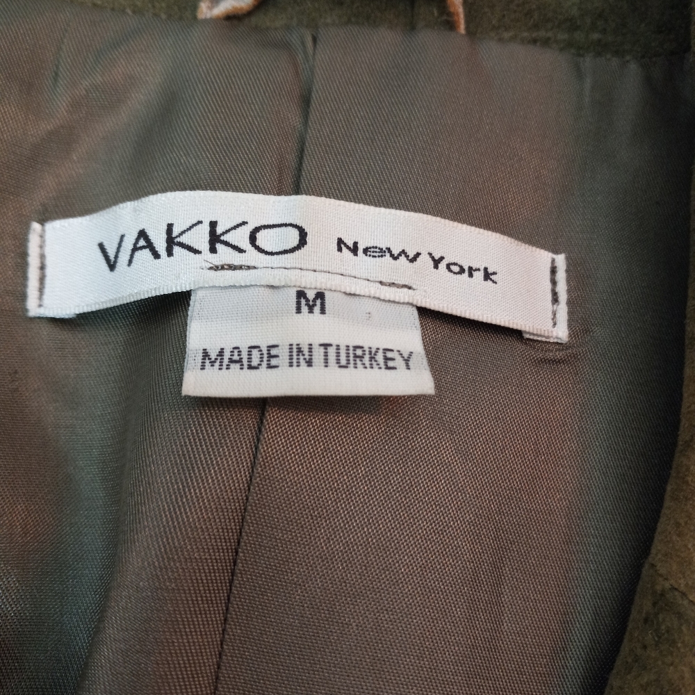 Vakko Patchwork Lamb Leather Blazer Jacket - image 6